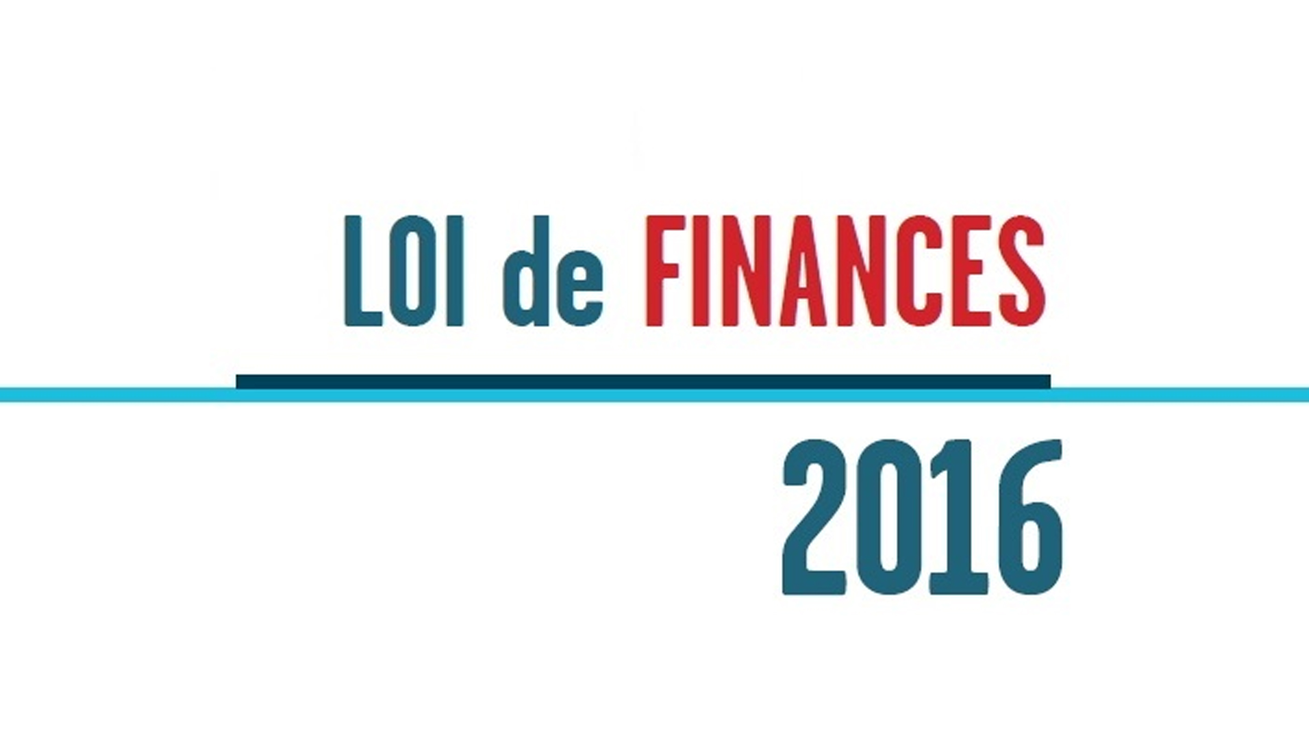 Loi de finances 2016